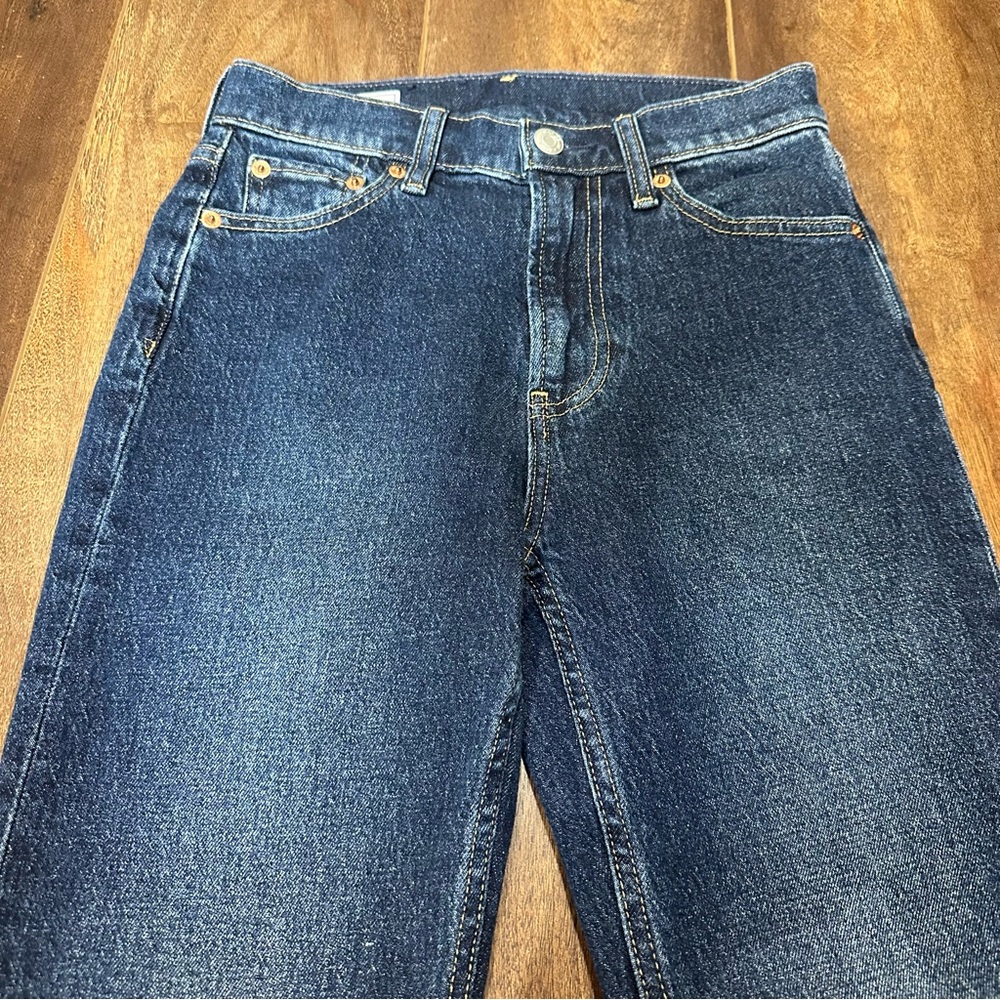 Women’s Gap ‘90s Straight High Rise Blue Denim Jeans - Picture 2 of 5